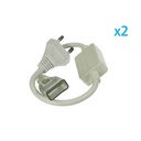 2 PZ Spina Alimentatore Trasformatore Raddrizzatore 2 Pin Passo 13,5mm Adattatore Per Bobina Striscia Led 220V Mono Colore Fino Massimo 50 Metri 500W