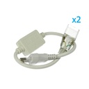 2 PZ Spina Alimentatore Trasformatore Raddrizzatore 2 Pin Passo 13,5mm Adattatore Per Bobina Striscia Led 220V Mono Colore Fino Massimo 50 Metri 500W