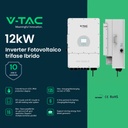 Inverter Fotovoltaico Deye Trifase Ibrido On-Grid/Off-Grid 12kW CEI 0-21 con Schermo LCD Touch a Colori, Smart Meter Integrato, WiFi e TA Inclusi Garanzia 10 Anni IP65 SKU-11543