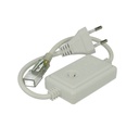2 PZ Spina Alimentatore Trasformatore Raddrizzatore 2 Pin RGB Passo 6mm Con Bottone Interruttore On/Off Controller 8 Programmi Per Striscia Led Monocolore 220V