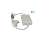 2 PZ Spina Alimentatore Trasformatore Raddrizzatore 2 Pin RGB Passo 9mm Con Bottone Interruttore Controller Per Bobina Led 220V Monocolore Fino a 50 Metri 500W