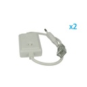 2 PZ Spina Alimentatore Trasformatore Raddrizzatore 2 Pin RGB Passo 9mm Con Bottone Interruttore Controller Per Bobina Led 220V Monocolore Fino a 50 Metri 500W