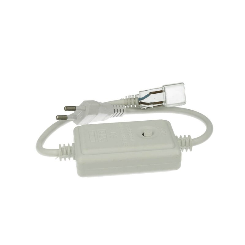2 PZ Spina Alimentatore Trasformatore Raddrizzatore 2 Pin RGB Passo 9mm Con Bottone Interruttore Controller Per Bobina Led 220V Monocolore Fino a 50 Metri 500W