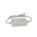 2 PZ Spina Alimentatore Trasformatore Raddrizzatore 2 Pin RGB Passo 9mm Con Bottone Interruttore Controller Per Bobina Led 220V Monocolore Fino a 50 Metri 500W
