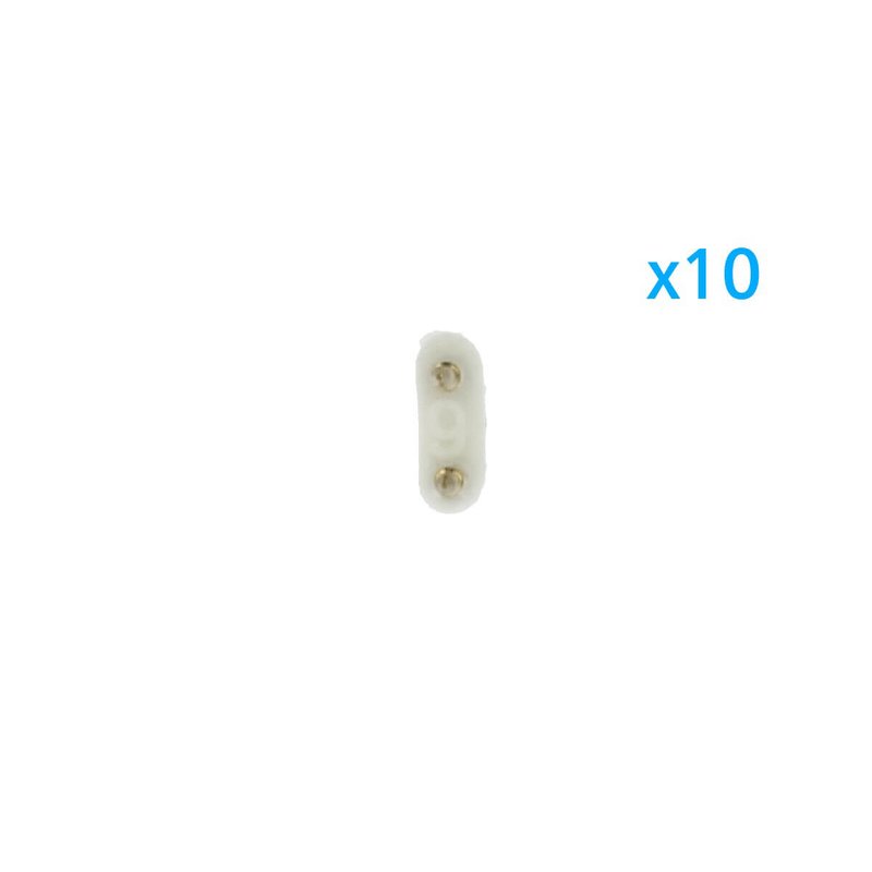 10 PZ Spina Da 2 Pin Passo 6mm Per Connessione Bobina Striscia Led Mono Colore Da 220V Con Alimentatore Trasformatore Raddrizzatore