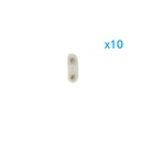 10 PZ Spina Da 2 Pin Passo 6mm Per Connessione Bobina Striscia Led Mono Colore Da 220V Con Alimentatore Trasformatore Raddrizzatore