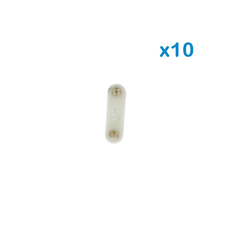 10 PZ Spina Da 2 Pin Passo 9mm Per Connessione Bobina Striscia Led Mono Colore Da 220V Con Alimentatore Trasformatore Raddrizzatore
