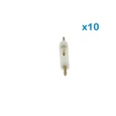 10 PZ Spina Da 2 Pin Passo 9mm Per Connessione Bobina Striscia Led Mono Colore Da 220V Con Alimentatore Trasformatore Raddrizzatore