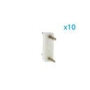 10 PZ Spina Da 2 Pin Passo 12mm Per Connessione Bobina Striscia Led Mono Colore Da 220V Con Alimentatore Trasformatore Raddrizzatore