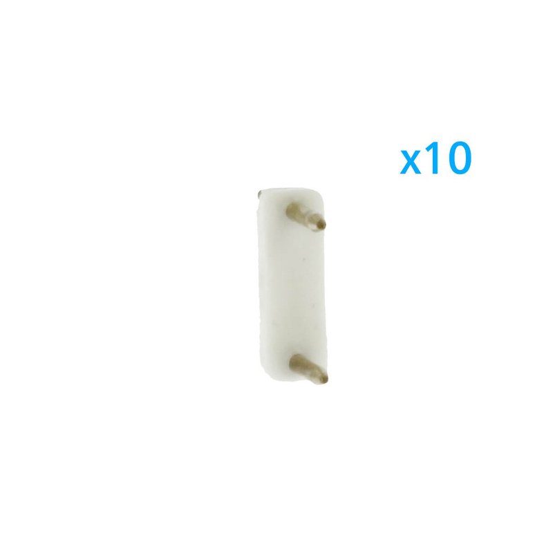10 PZ Spina Da 2 Pin Passo 13,5mm Per Connessione Bobina Striscia Led Mono Colore Da 220V Con Alimentatore Trasformatore Raddrizzatore
