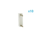 10 PZ Spina Da 2 Pin Passo 13,5mm Per Connessione Bobina Striscia Led Mono Colore Da 220V Con Alimentatore Trasformatore Raddrizzatore