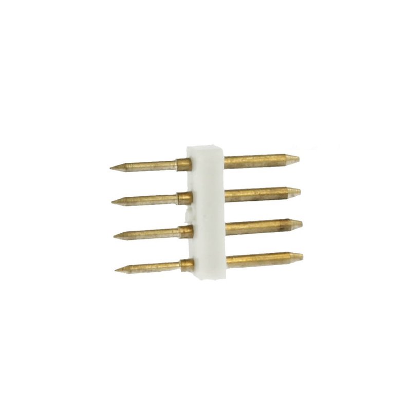 10 PZ Spina Da 4 Pin RGB Passo 12mm Per Collegamento Bobina Led RGB Da 220V Con Alimentatore Trasformatore Raddrizzatore