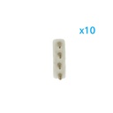 10 PZ Spina Da 4 Pin RGB Passo 13,5mm Per Collegamento Bobina Led RGB Da 220V Con Alimentatore Trasformatore Raddrizzatore