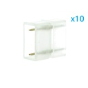 10 PZ Connettore Da 2 Pin Passo 13,5mm Per Unire e Allungare Bobina Led 220V Mono Colore