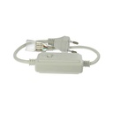 2 PZ Spina Alimentatore Trasformatore Raddrizzatore 4 Pin Passo 9mm Per Bobina Led RGB 220V Con Bottone Interruttore Mini Controller 8 Programmi