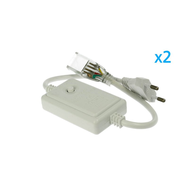 2 PZ Spina Alimentatore Trasformatore Raddrizzatore 4 Pin RGB Passo 12mm Con Mini Controller Per Bobina Led RGB 220V Fino a 50 Metri 500W