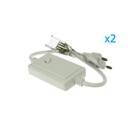 2 PZ Spina Alimentatore Trasformatore Raddrizzatore 4 Pin RGB Passo 12mm Con Mini Controller Per Bobina Led RGB 220V Fino a 50 Metri 500W