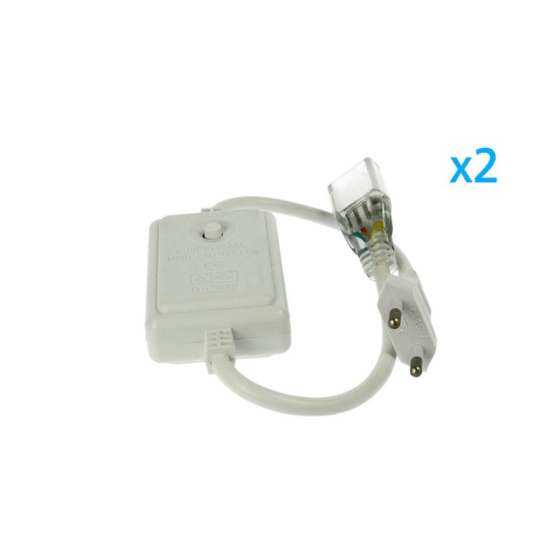 2 PZ Spina Alimentatore Trasformatore Raddrizzatore 4 Pin RGB Passo 12mm Con Mini Controller Per Bobina Led RGB 220V Fino a 50 Metri 500W