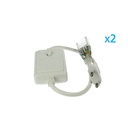 2 PZ Spina Alimentatore Trasformatore Raddrizzatore 4 Pin RGB Passo 12mm Con Mini Controller Per Bobina Led RGB 220V Fino a 50 Metri 500W