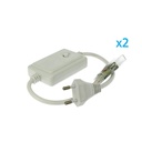 2 PZ Spina Alimentatore Trasformatore Raddrizzatore 4 Pin RGB Passo 12mm Con Mini Controller Per Bobina Led RGB 220V Fino a 50 Metri 500W