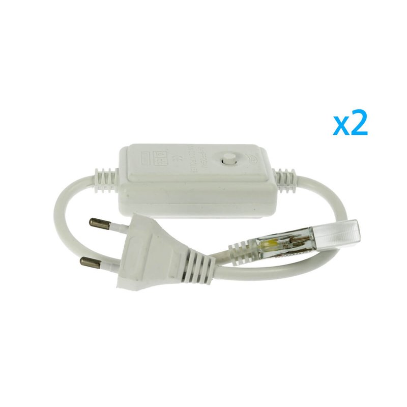 2 PZ Spina Alimentatore Trasformatore Raddrizzatore 4 Pin RGB Passo 12mm Con Mini Controller Per Bobina Led RGB 220V Fino a 50 Metri 500W
