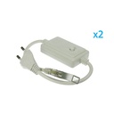 2 PZ Spina Alimentatore Trasformatore Raddrizzatore 4 Pin RGB Passo 12mm Con Mini Controller Per Bobina Led RGB 220V Fino a 50 Metri 500W