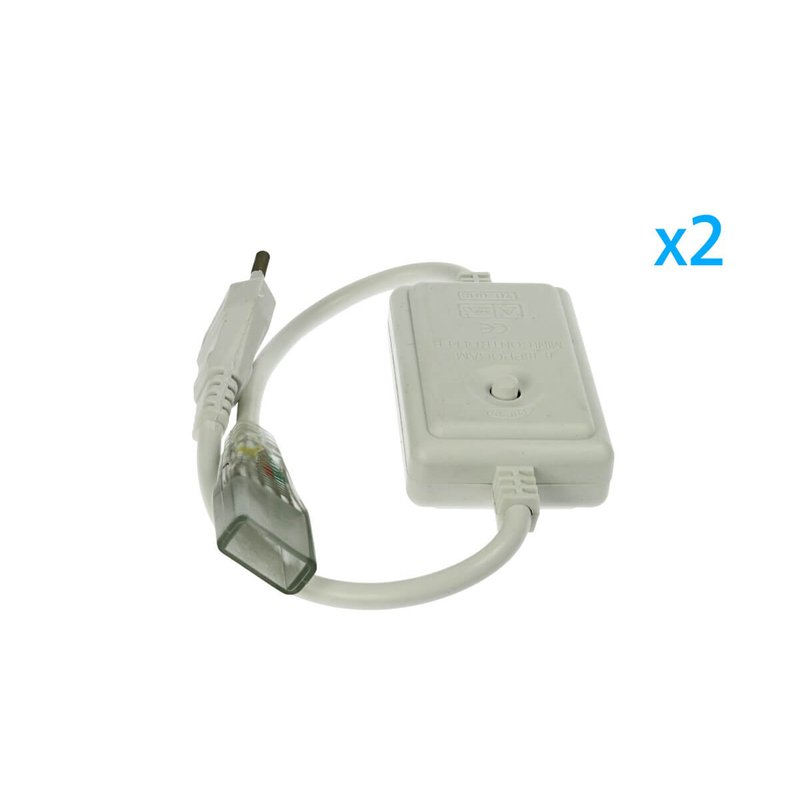 2 PZ Spina Alimentatore Trasformatore Raddrizzatore 4 Pin RGB Passo 12mm Con Mini Controller Per Bobina Led RGB 220V Fino a 50 Metri 500W
