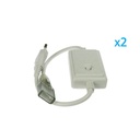 2 PZ Spina Alimentatore Trasformatore Raddrizzatore 4 Pin RGB Passo 12mm Con Mini Controller Per Bobina Led RGB 220V Fino a 50 Metri 500W