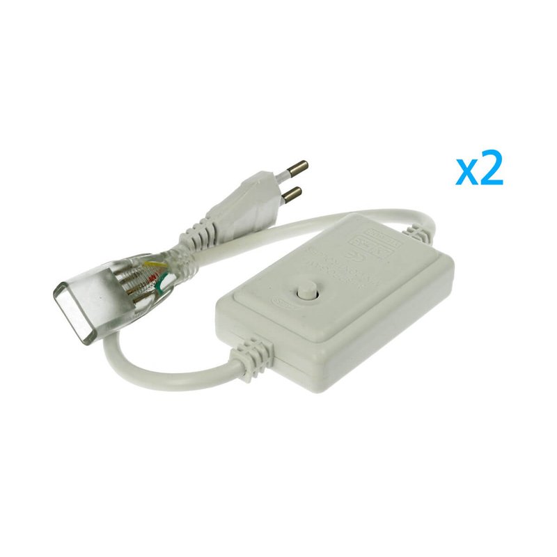 2 PZ Spina Alimentatore Trasformatore Raddrizzatore 4 Pin RGB Passo 12mm Con Mini Controller Per Bobina Led RGB 220V Fino a 50 Metri 500W