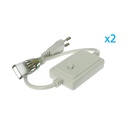 2 PZ Spina Alimentatore Trasformatore Raddrizzatore 4 Pin RGB Passo 12mm Con Mini Controller Per Bobina Led RGB 220V Fino a 50 Metri 500W