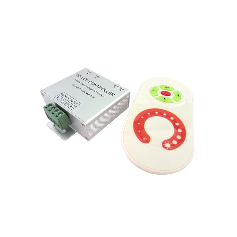 Led Dimmer Mono Colore 12V 24V 10A Con Telecomando RF Wireless Per Bobina Led RF303