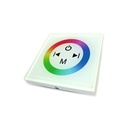Centralina RGB Led Kit Controller Touch Panel Full Color Da Incasso Quadrata 12V 144W Sfondo Bianco TM08