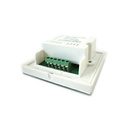 Centralina RGB Led Kit Controller Touch Panel Full Color Da Incasso Quadrata 12V 144W Sfondo Bianco TM08
