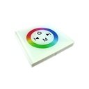 Centralina RGB Led Kit Controller Touch Panel Full Color Da Incasso Quadrata 12V 144W Sfondo Bianco TM08