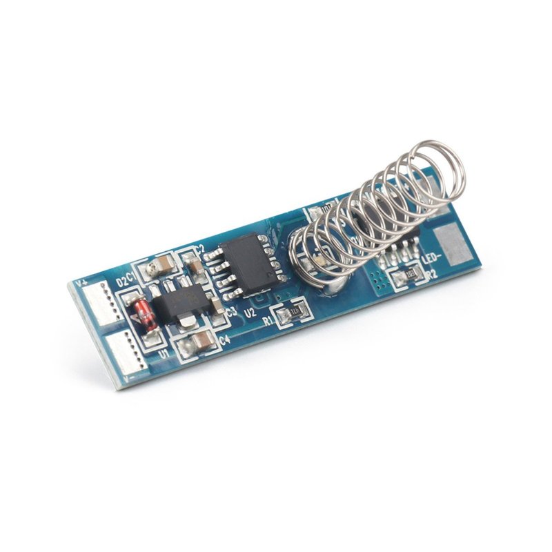 Interruttore Led Dimmer Touch Con Indicatore Led Blu 12V 24V 4A Memoria Anche Dopo Interruzione Corrente
