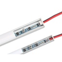 Mini Interruttore Led Dimmer Touch Slim Tagliabile Per Profilo Alluminio da 6mm fino 12mm Con Led Blu 12V 24V 4A