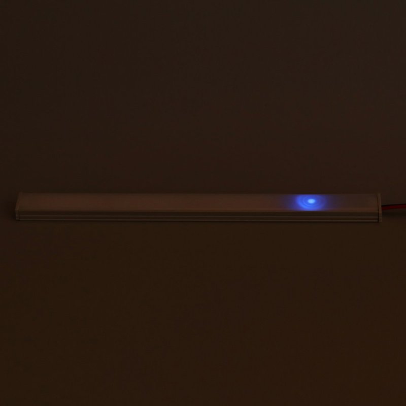 Mini Interruttore Led Dimmer Touch Slim Tagliabile Per Profilo Alluminio da 6mm fino 12mm Con Led Blu 12V 24V 4A