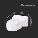 Sensore di Movimento a microonde 180° 300W Montaggio a Parete IP65 SKU-23164