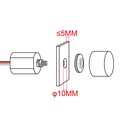 Micro Pulsante Illuminazione LED Regolabile Interruttore con Funzione Dimmer e Memoria Input 12V-24VDC Output 12-24VDC Corrente 4A Impermeabile IP65 30cm