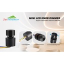 Micro Pulsante Illuminazione LED RGB con Funzione Dimmer CCT con Memoria 12-24VDC Corrente 3A/CH IP65 Interruttore Controllo Versatile dell'Illuminazione con Doppio Click Triplo Click e Rotazione del Pulsante
