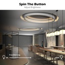 Micro Pulsante Illuminazione LED RGB con Funzione Dimmer CCT con Memoria 12-24VDC Corrente 3A/CH IP65 Interruttore Controllo Versatile dell'Illuminazione con Doppio Click Triplo Click e Rotazione del Pulsante