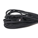 Cavo Elettrico Rivestito in Tessuto Colore Nero 2X0,75 Corda 1 Metro SKU-3778
