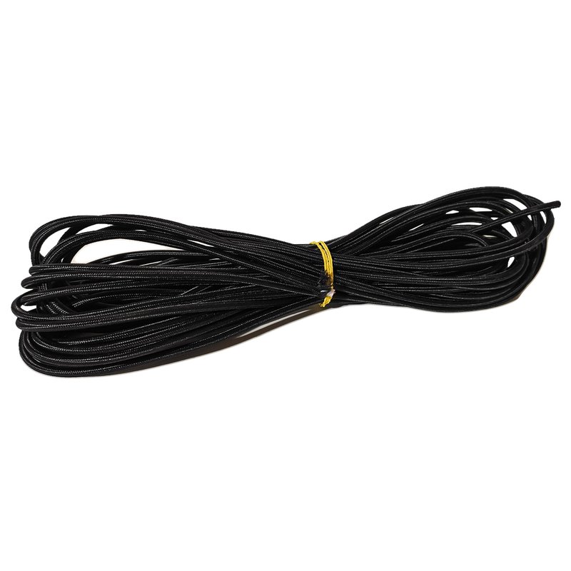 Cavo Elettrico Rivestito in Tessuto Colore Nero 2X0,75 Corda 1 Metro SKU-3778