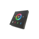 Centralina RGB Led Kit Controller Touch Panel Full Color Da Incasso Quadrata 12V 12A Per Strip Bobina Led TM08E2
