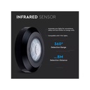 Sensore di Movimento PIR Slim Da Soffitto Muro Montaggio a Plafone Nero 360 Gradi SKU-6607