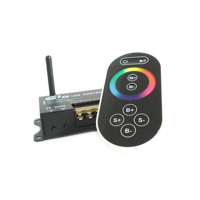 Centralina RGB 2,4G Full Color Controller RF Wireless 12V 24V 24A Per Bobina Led RF201