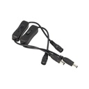 2 PZ Interruttore ON OFF Colore Nero Con Connettore Presa Femmina DC JACK e Spina Maschio 5,5mm x 2,1mm
