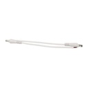 2 PZ Connettori Spinotto Maschio DC Con Lock Blocco Di Sicurezza Diametro 5,5mm x 2,1mm Colore Bianco
