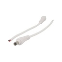 2 PZ Connettori Spinotto Maschio DC Con Lock Blocco Di Sicurezza Diametro 5,5mm x 2,1mm Colore Bianco