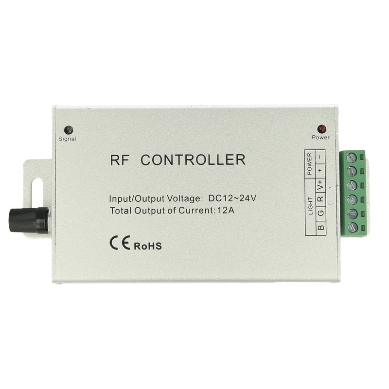 Centralina RF Audio Controller Strip Led RGB Cambio Colore A Ritmo Di Musica DC5V 12V 24V Frequenza 433MHz Telecomando Incluso